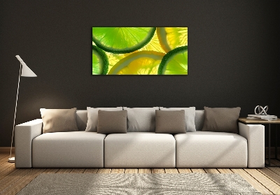 Tableau sur verre Citron vert et citron