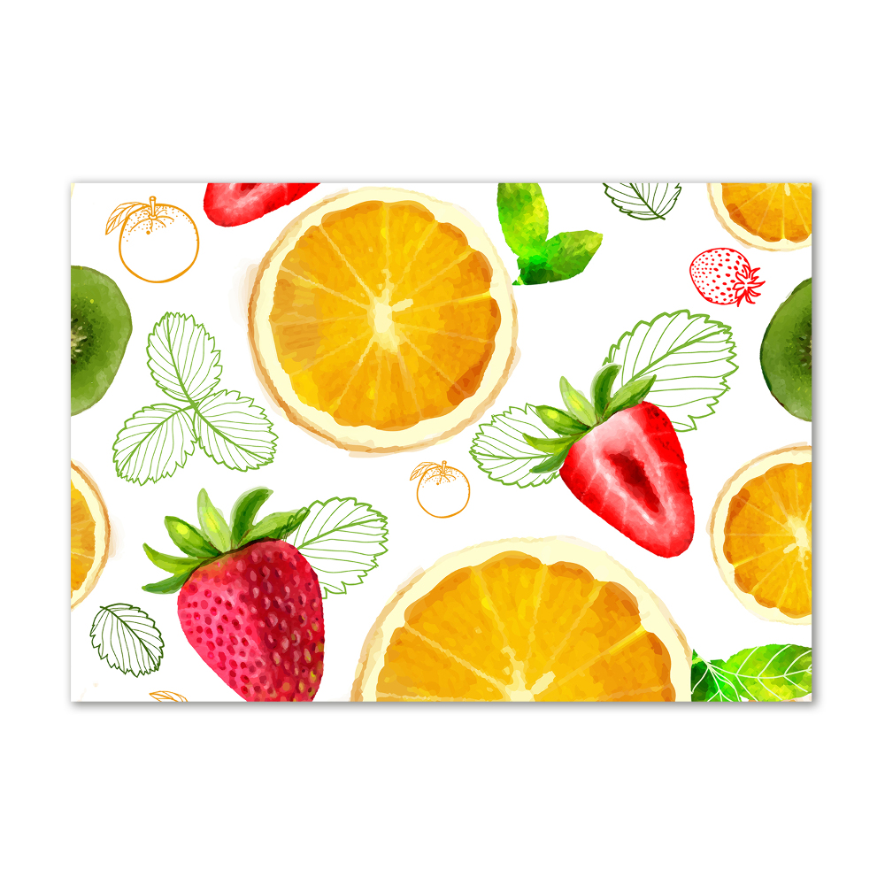 Tableau sur verre Fruits