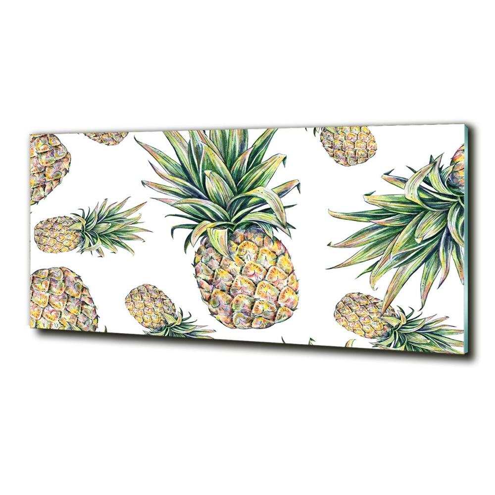 Tableau imprimé sur verre Ananas