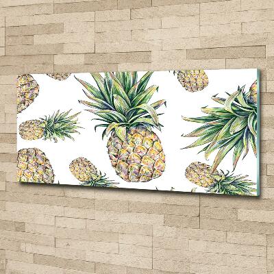 Tableau imprimé sur verre Ananas