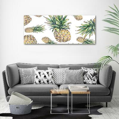 Tableau imprimé sur verre Ananas