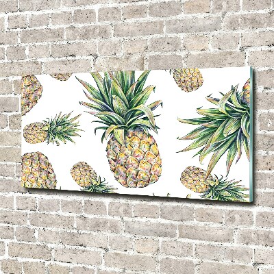 Tableau imprimé sur verre Ananas