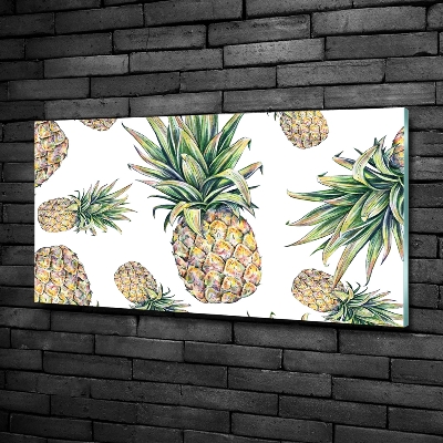 Tableau imprimé sur verre Ananas