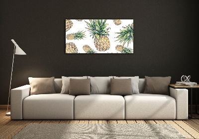 Tableau imprimé sur verre Ananas