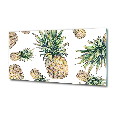 Tableau imprimé sur verre Ananas