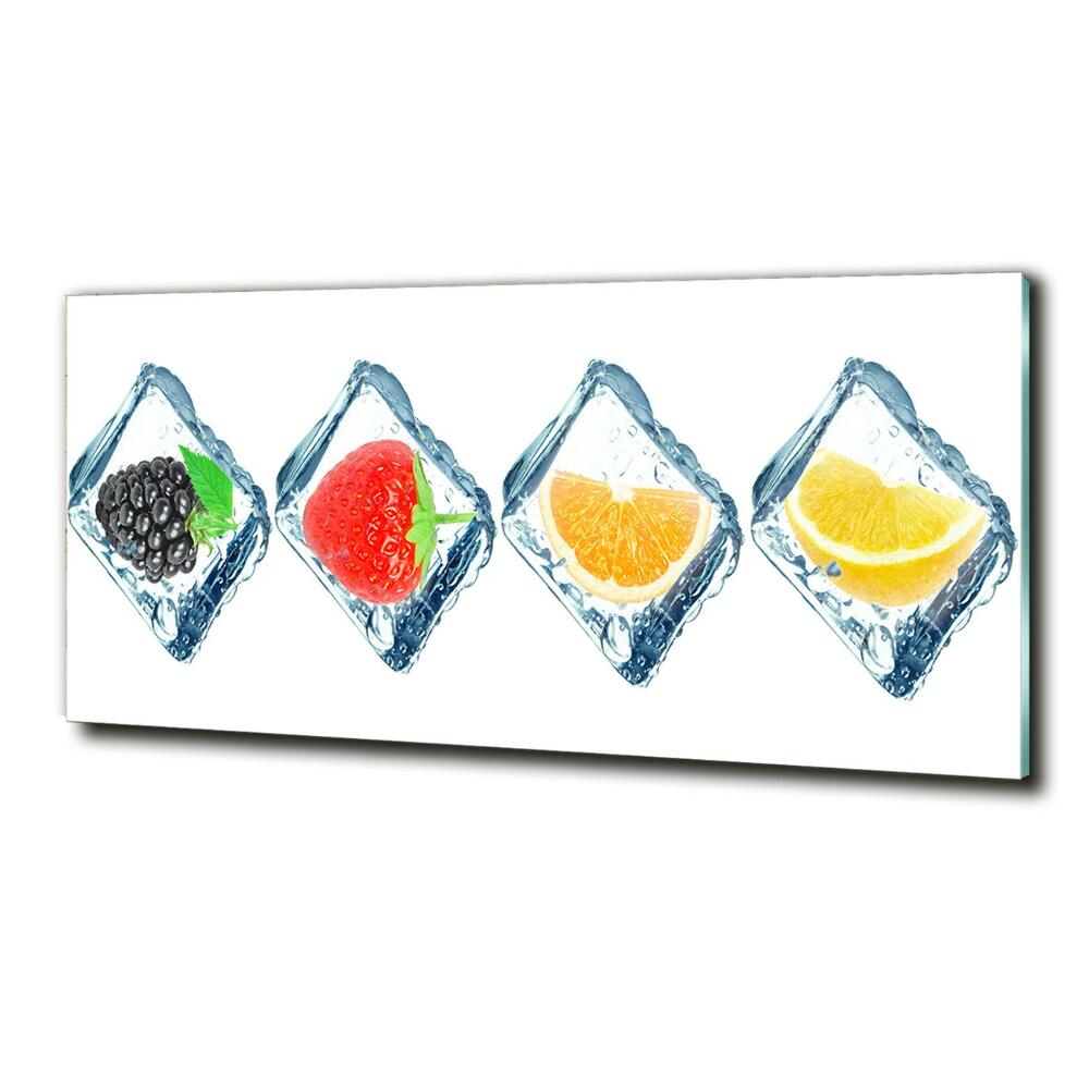 Tableau photo sur verre Fruits en dés