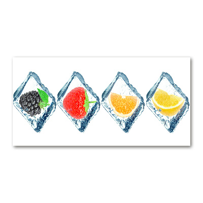 Tableau photo sur verre Fruits en dés