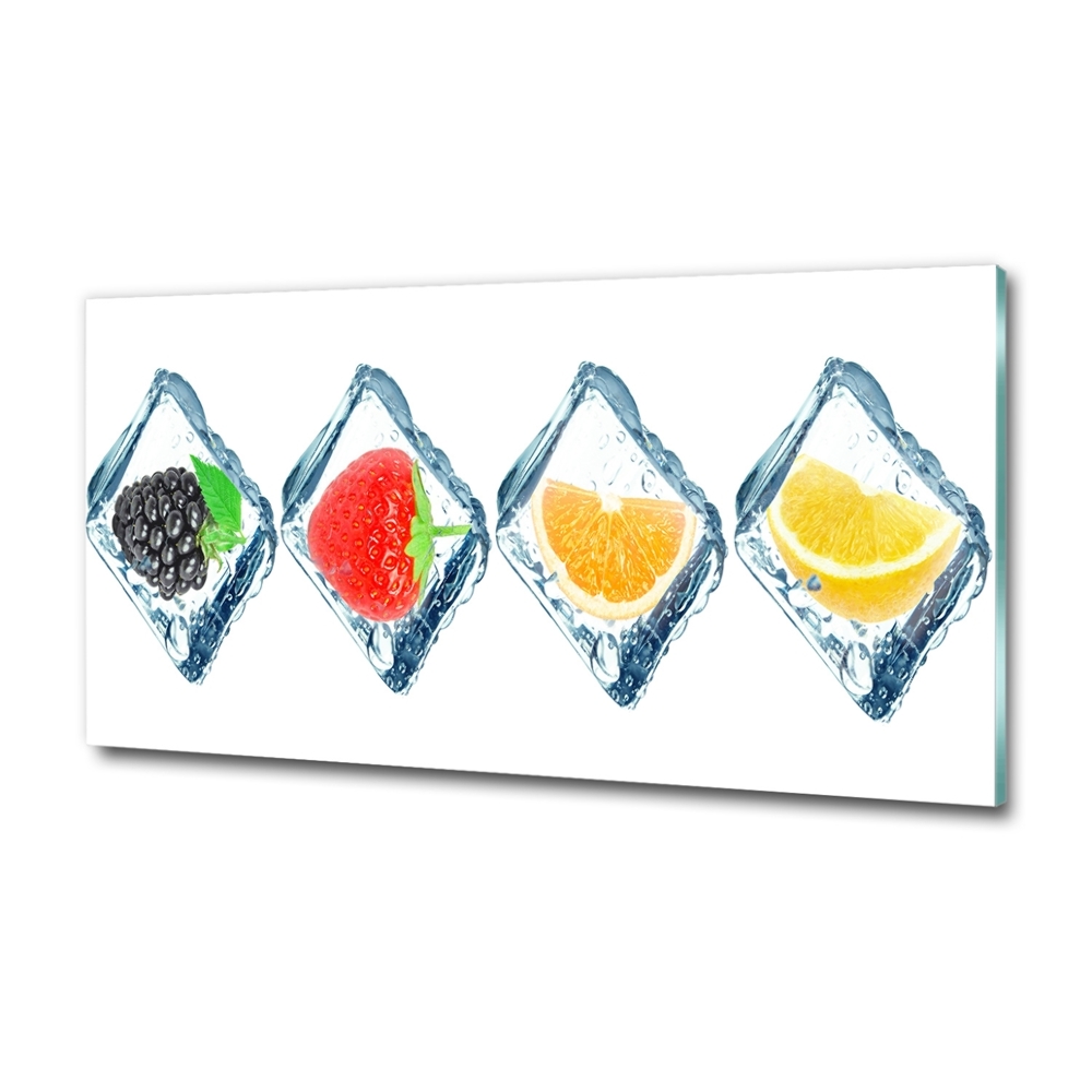 Tableau photo sur verre Fruits en dés