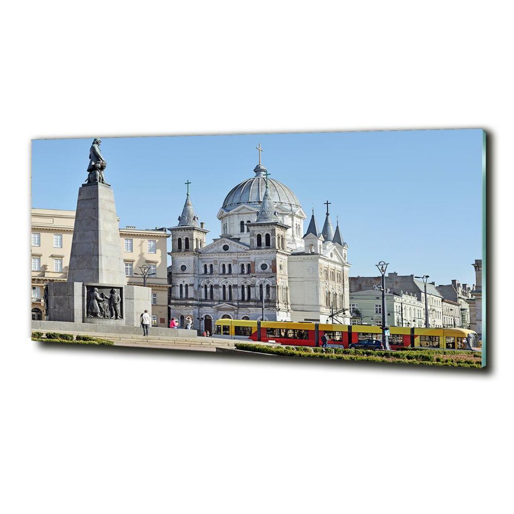 Tableau photo sur verre Place de la Liberté Łódź