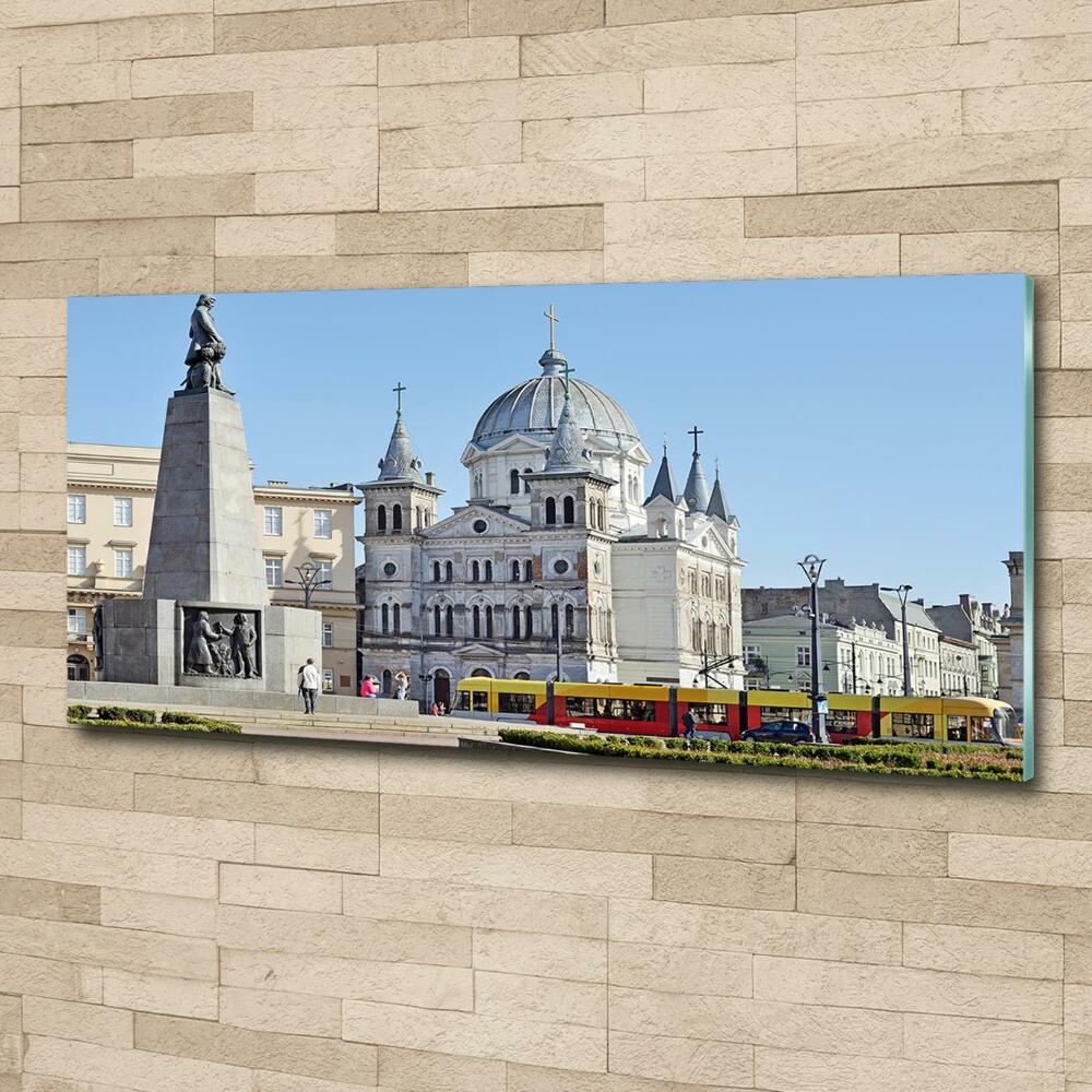 Tableau photo sur verre Place de la Liberté Łódź