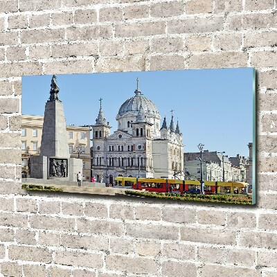 Tableau photo sur verre Place de la Liberté Łódź