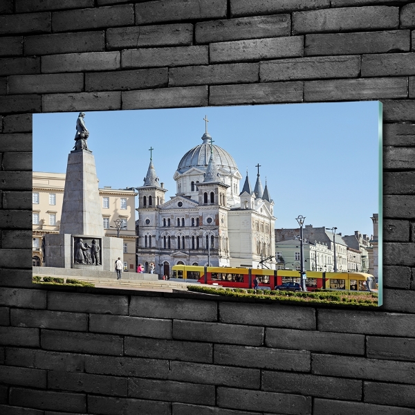 Tableau photo sur verre Place de la Liberté Łódź