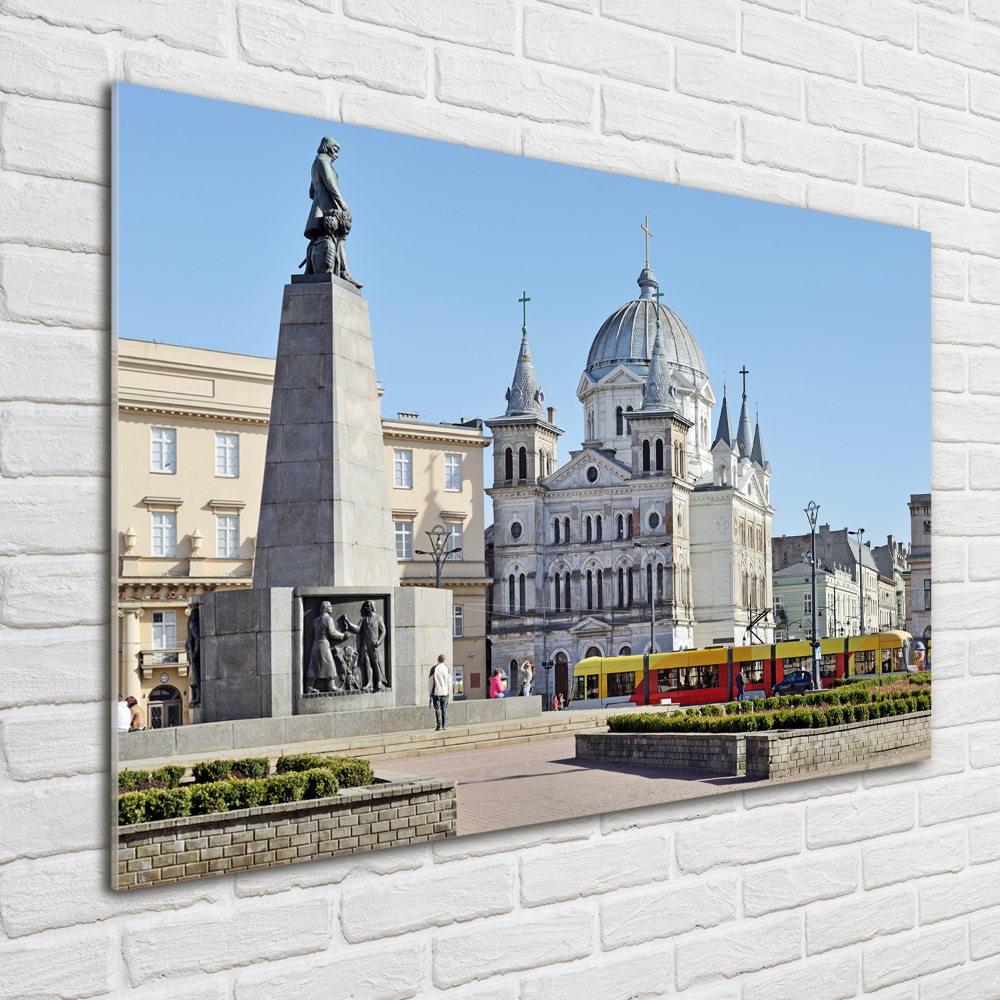 Tableau photo sur verre Place de la Liberté Łódź