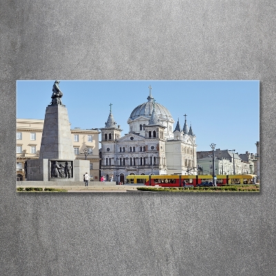 Tableau photo sur verre Place de la Liberté Łódź