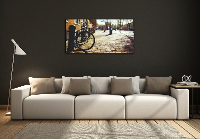 Tableau verre imprimé Vélo à Amsterdam