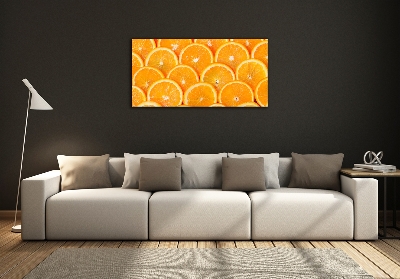 Tableau verre imprimé Tranches d'orange