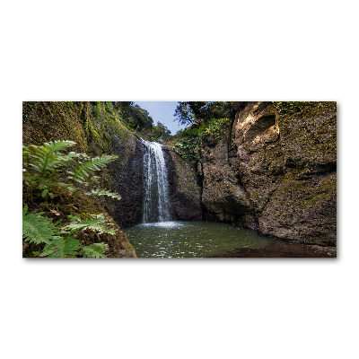 Tableau en verre Chute d'eau en Sardaigne