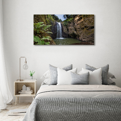 Tableau en verre Chute d'eau en Sardaigne