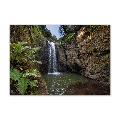 Tableau en verre Chute d'eau en Sardaigne