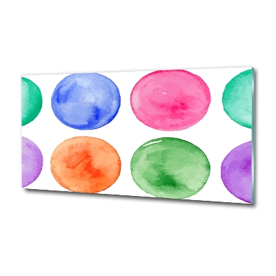 Tableau imprimé sur verre Cercles colorés