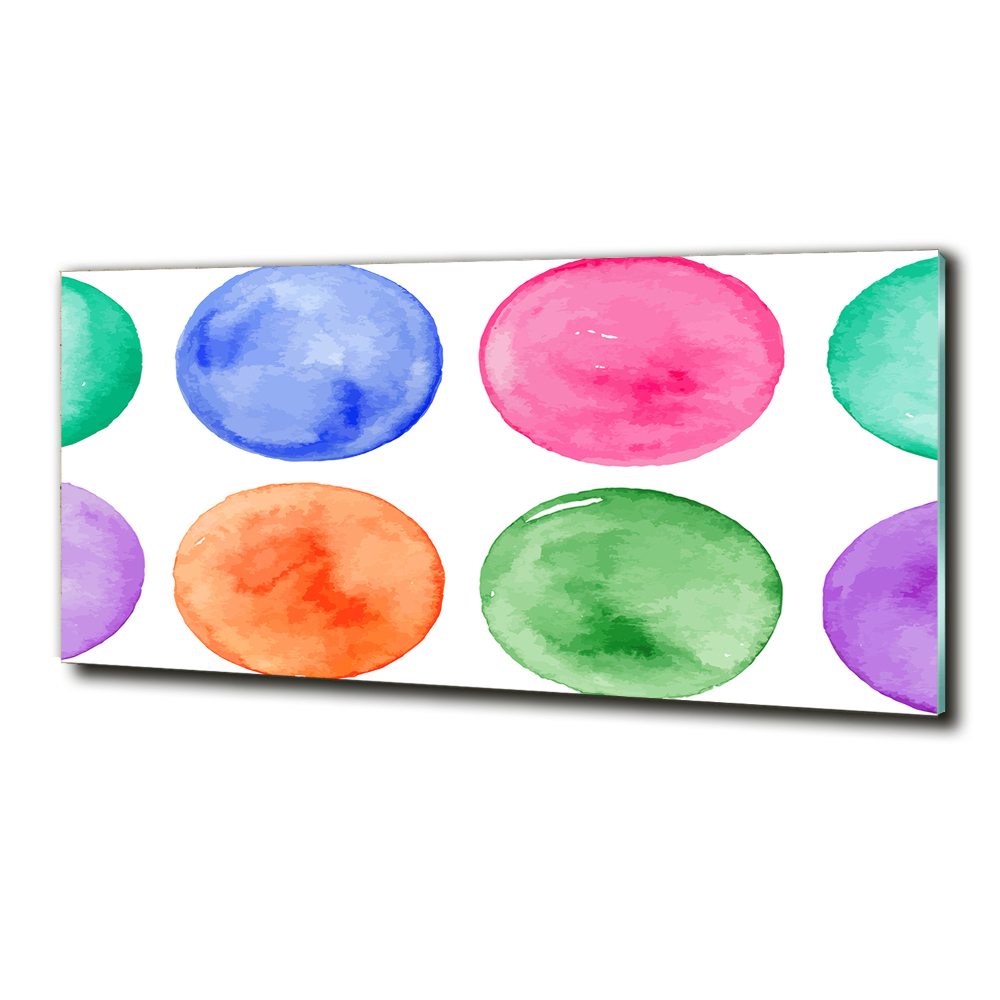 Tableau imprimé sur verre Cercles colorés