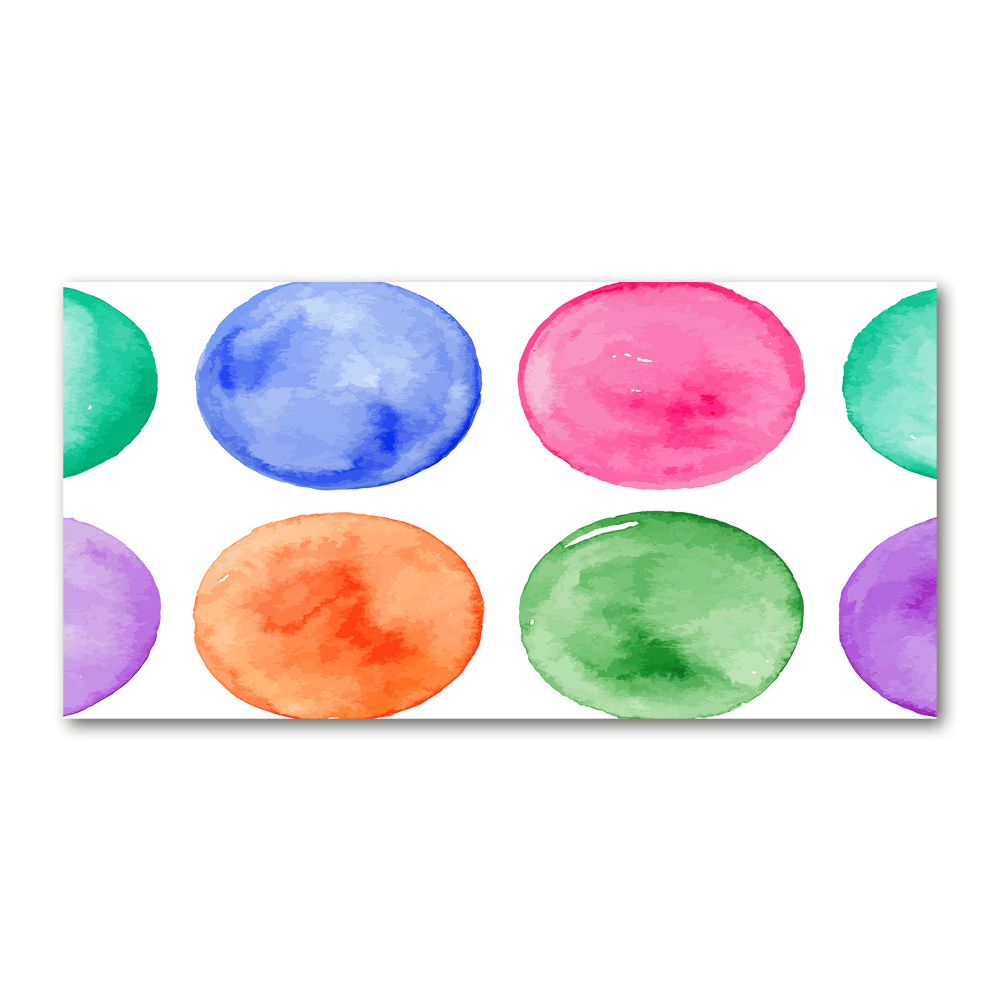 Tableau imprimé sur verre Cercles colorés