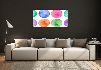 Tableau imprimé sur verre Cercles colorés