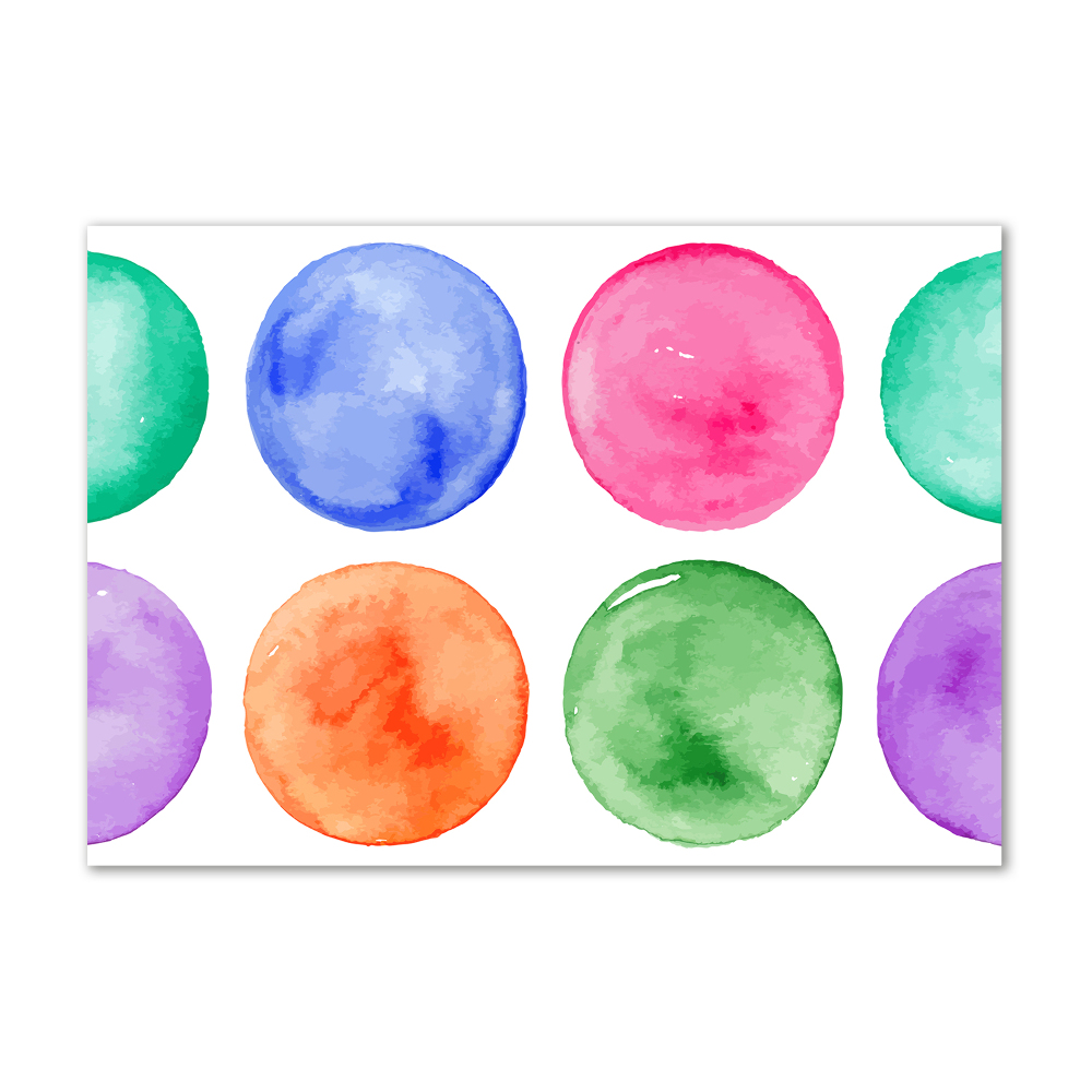 Tableau imprimé sur verre Cercles colorés