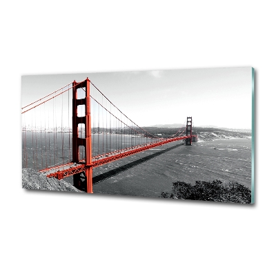 Tableau verre imprimé Le pont de San Francisco