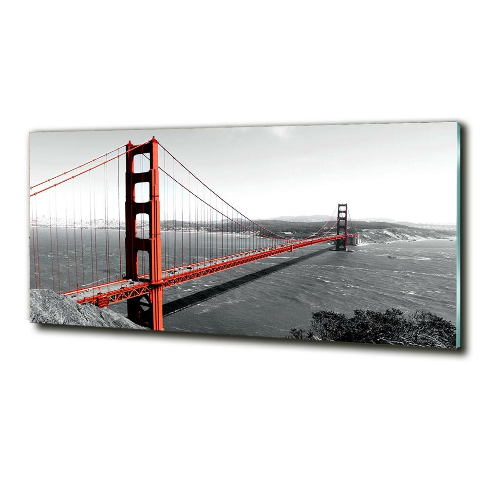 Tableau verre imprimé Le pont de San Francisco