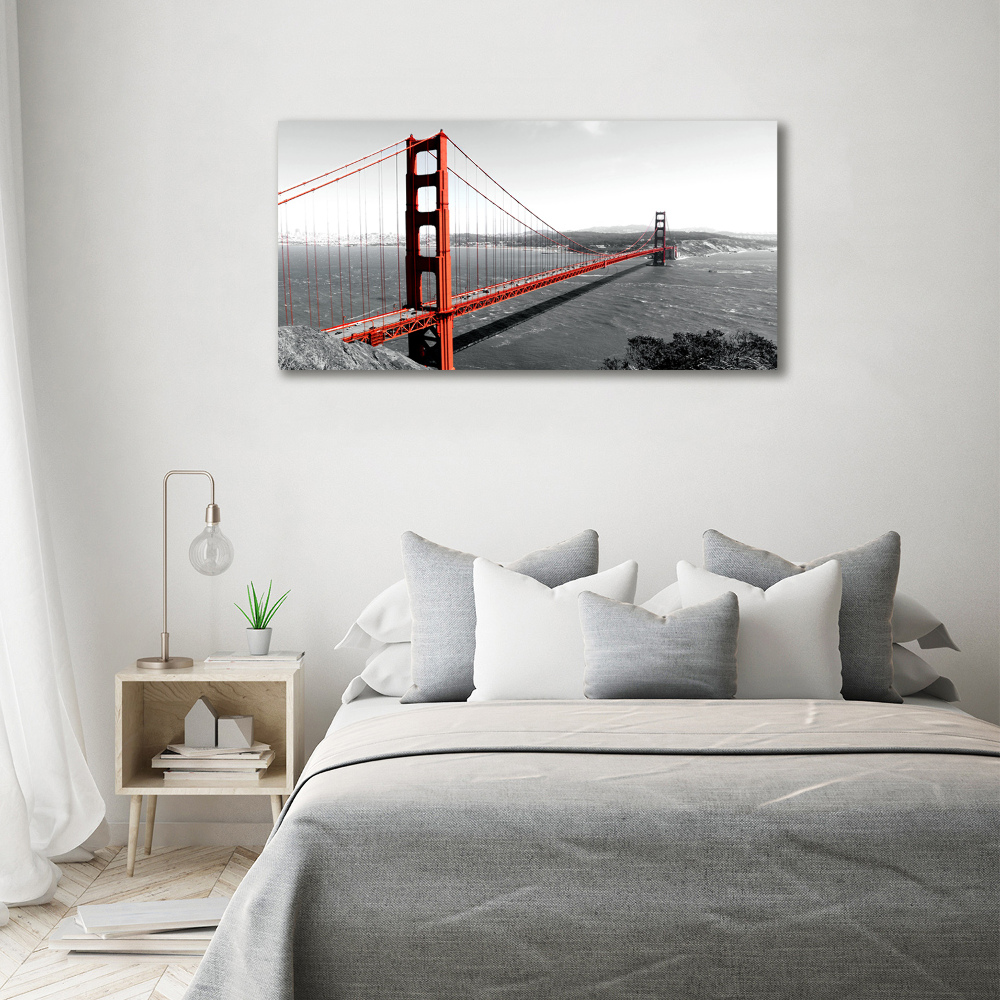 Tableau verre imprimé Le pont de San Francisco