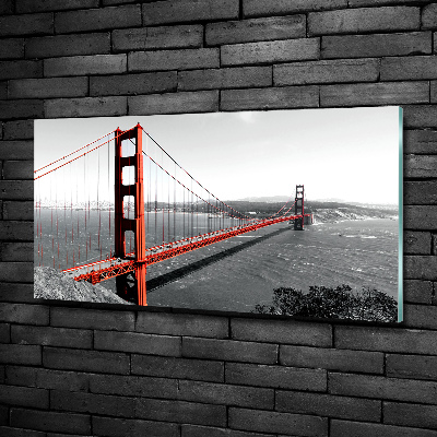 Tableau verre imprimé Le pont de San Francisco