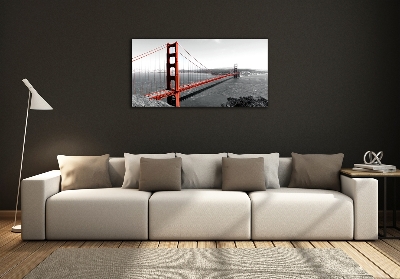 Tableau verre imprimé Le pont de San Francisco