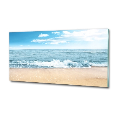 Tableau sur verre Plage