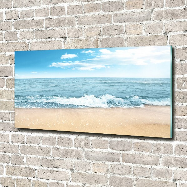 Tableau sur verre Plage