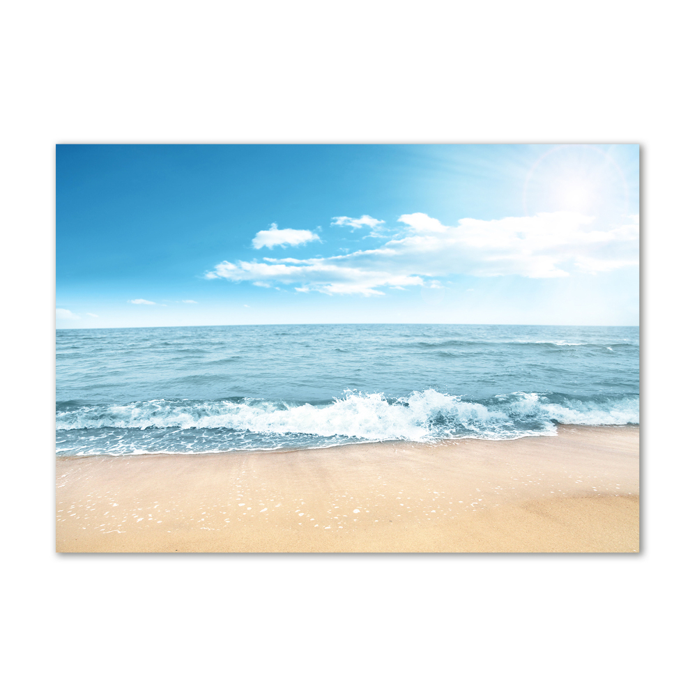 Tableau sur verre Plage