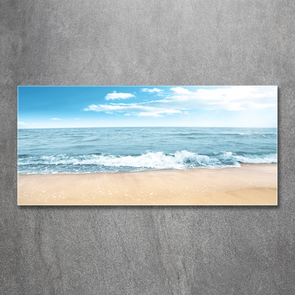 Tableau sur verre Plage