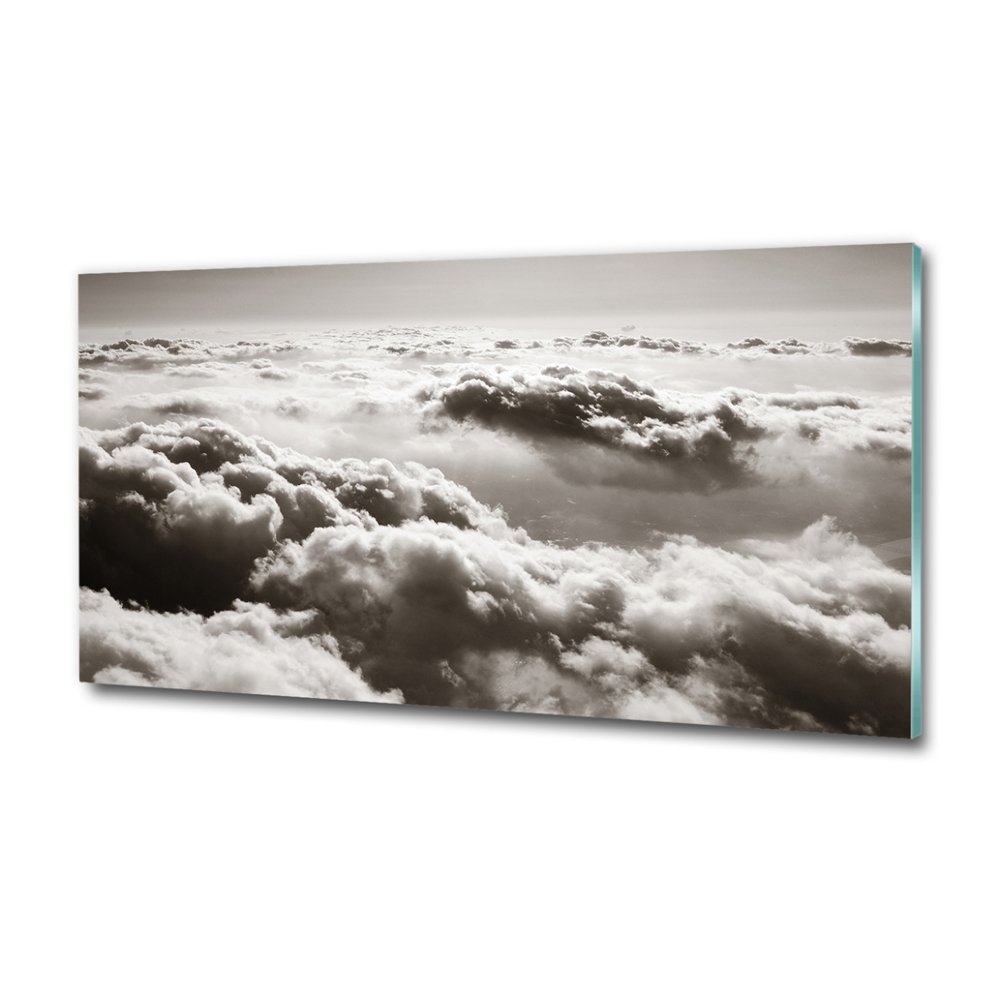 Tableau photo sur verre Vue des nuages à partir d'un oiseau