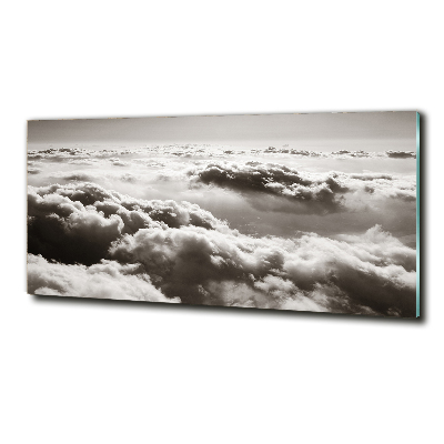 Tableau photo sur verre Vue des nuages à partir d'un oiseau