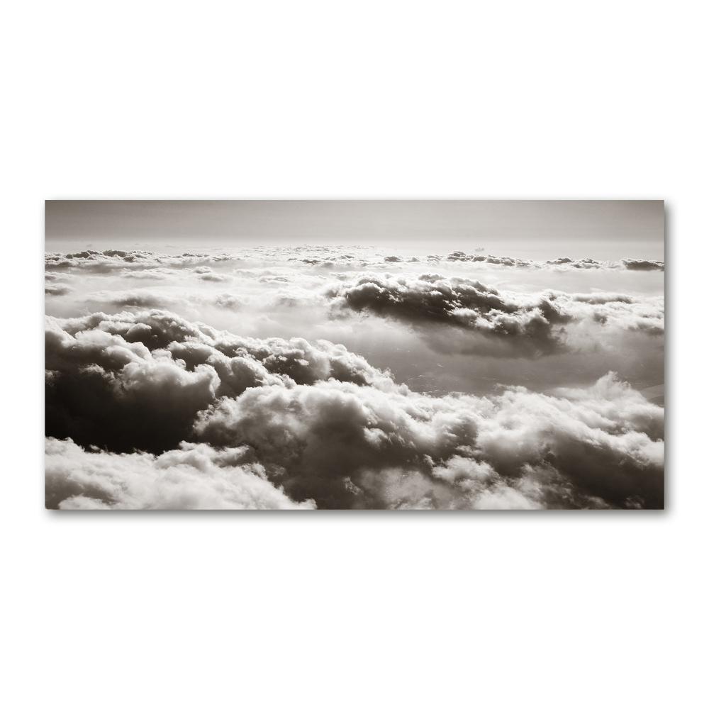 Tableau photo sur verre Vue des nuages à partir d'un oiseau