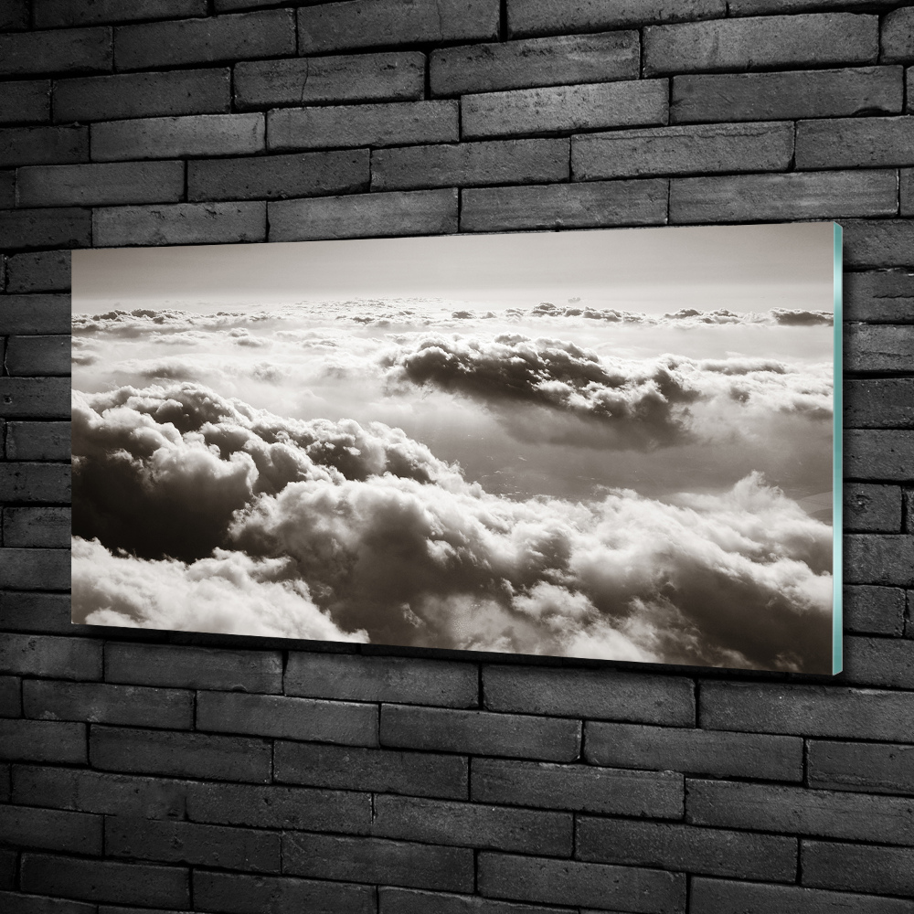 Tableau photo sur verre Vue des nuages à partir d'un oiseau