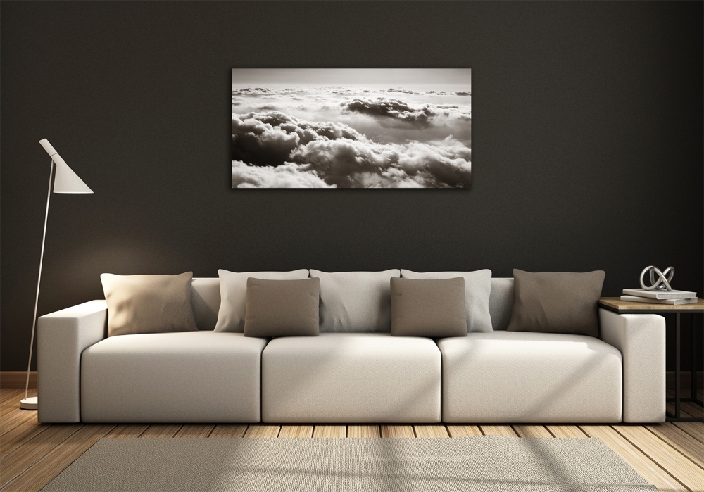 Tableau photo sur verre Vue des nuages à partir d'un oiseau