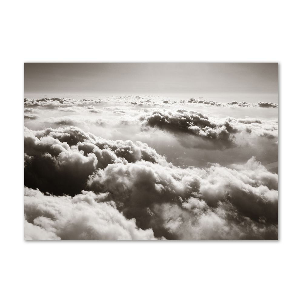 Tableau photo sur verre Vue des nuages à partir d'un oiseau