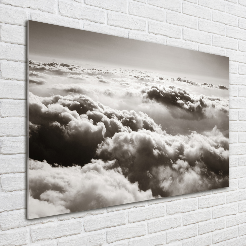 Tableau photo sur verre Vue des nuages à partir d'un oiseau