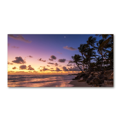 Tableau en verre Ouest sur la plage