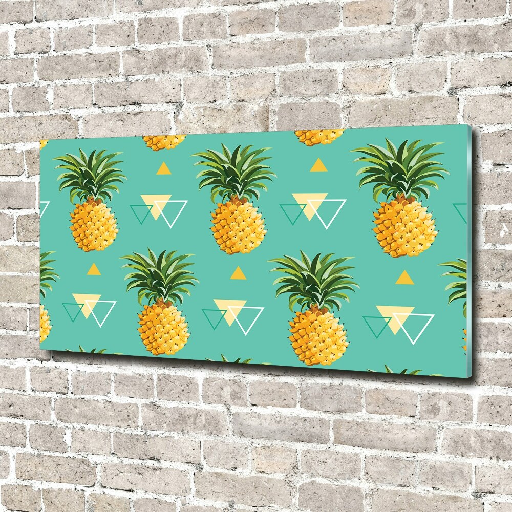 Tableau verre imprimé Ananas