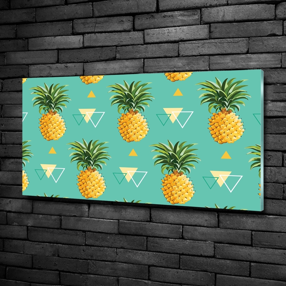 Tableau verre imprimé Ananas