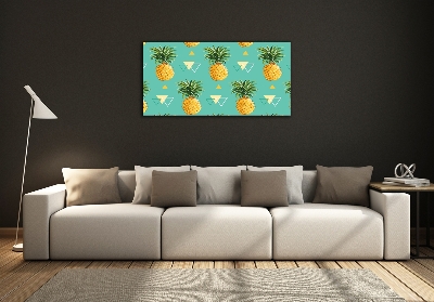 Tableau verre imprimé Ananas