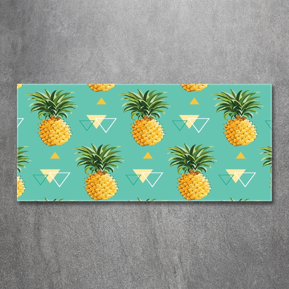 Tableau verre imprimé Ananas