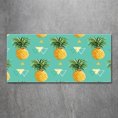 Tableau verre imprimé Ananas